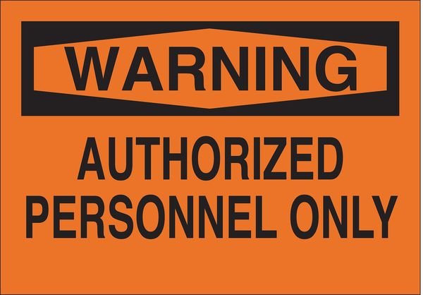 Warning Sign, 7X10
