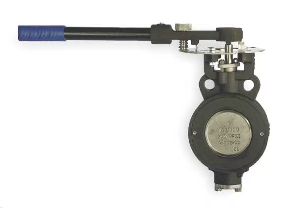 Butterfly Valve, 6 In, RPTFE Liner, Lever, Milwaukee Valve, Mfr#: HP1WCS4212 6