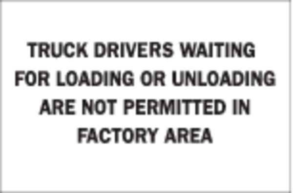 Dock Sign, 10 in H, 14 in W, Aluminum, Rectangle, English, 43449, Brady, Mfr#: 43449