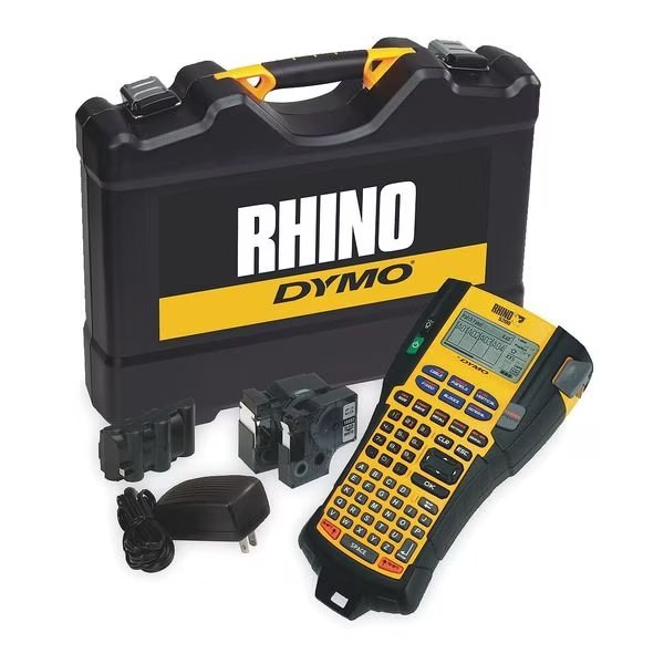 Portable Label Printer Kit, Rhino, Industrial Label Maker With Carry Case, Single Color, Dymo, Mfr#: 1756589