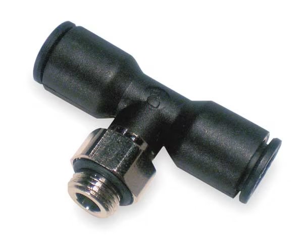 Male Branch Tee, Tube 6mm, Pipe 1/8In, PK10, LEGRIS, Mfr# 3198 06 10