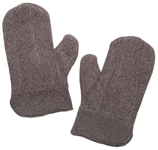Heat Resistant Mitten, Brown/White, XL, PR, CONDOR, Mfr# 4JD73