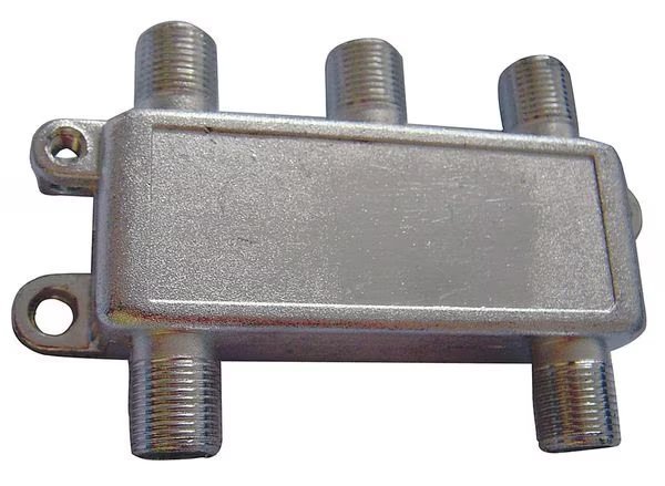 Cable Splitter, 4-Way, F-Type, 1GHz, Power First, Mfr#: 4JWT9