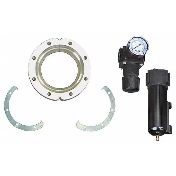 Air Wipe Kit, 1/4 In NPT, 1 In ID, Al, EXAIR, Mfr# 2451