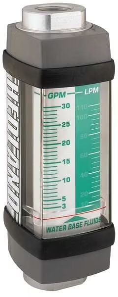 Flowmeter, GPM/LPM 0.2-2.0 / 1-7.5, HEDLAND, Mfr# H213A-020