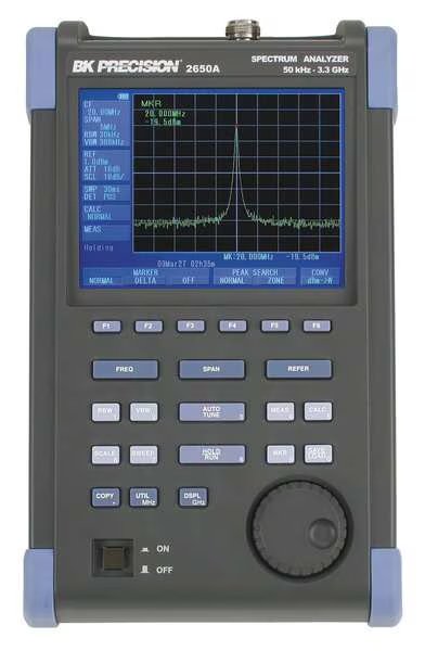 Spectrum Analyzer, 50 kHz to 3.3 GHz, B&K Precision, Mfr#: 2650A