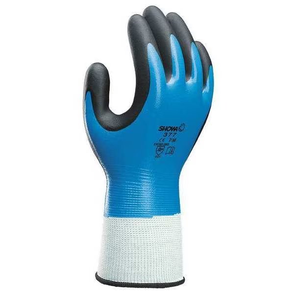 Nitrile Coated Gloves, Full Coverage, Blue, 2XL, PR, Showa, Mfr#: 377XXL-10-V