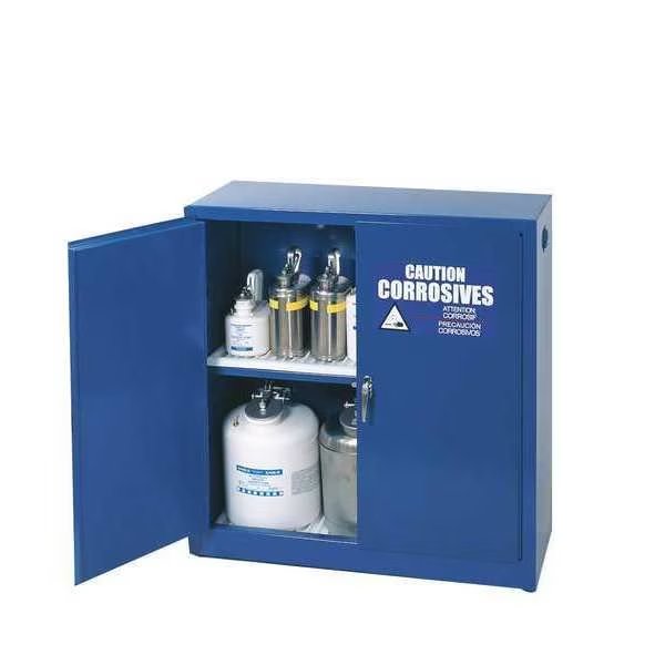 Corrosive Safety Cabinet, 30 gal., Blue, EAGLE MFG, Mfr# CRA32X