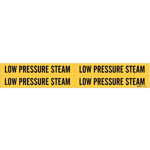 Pipe Mrkr, Low Pressure Steam, 3/4 to2-3/8, BRADY, Mfr# 7179-4