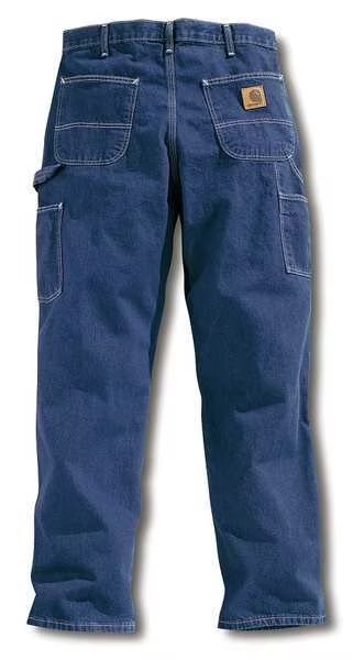 Work Pants, Darkstone, Size 44x30 In, CARHARTT, Mfr# B13-DST 44 30