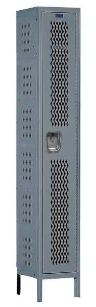 Wardrobe Locker, 15 in W, 15 in D, 78 in H, (1) Tier, (1) Wide, Dark Gray, HALLOWELL, Mfr# U1558-1HDV-HG