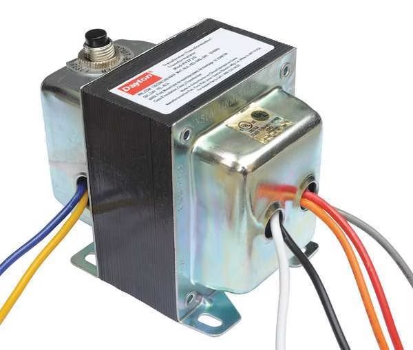 Class 2 Transformer, 75VA, 24VAC, Foot, DAYTON, Mfr# 4VZF5