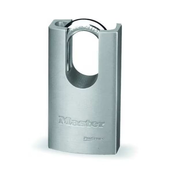 Padlock, Keyed Alike, Partially Hidden Shackle, Rectangular Steel Body, Boron Shackle, 29/32 in W, MASTER LOCK, Mfr# 7045KA