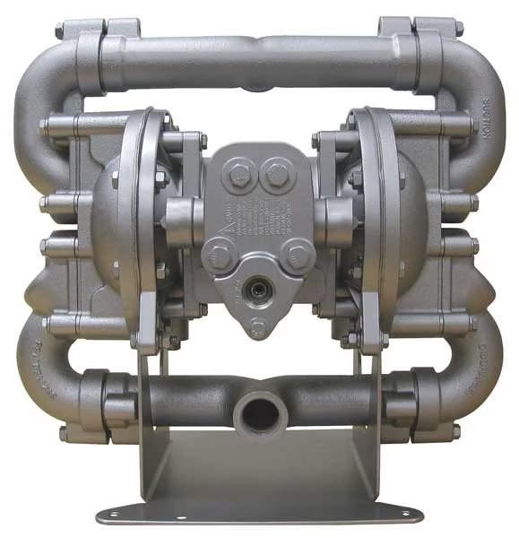 Double Diaphragm Pump, Aluminum, Air Operated, Buna N, 70 GPM, SANDPIPER, Mfr# HDF1,DB2A.