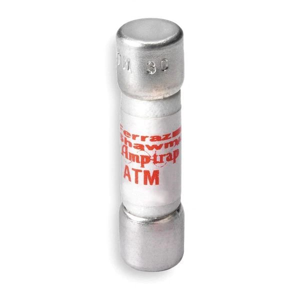 Midget Fuse, ATM Series, Fast-Acting, 12A, 600V AC, Non-Indicating, 100kA at 600V AC/DC, Mersen, Mfr#: ATM12