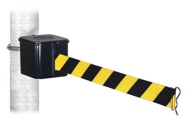 Retractable Belt Barrier, S-Hook Belt End, Retracta-Belt, Mfr#: WH412SB30-BYD-HC
