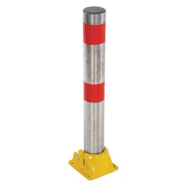 Fold-Down Bollard, Stainless, 4 1/4