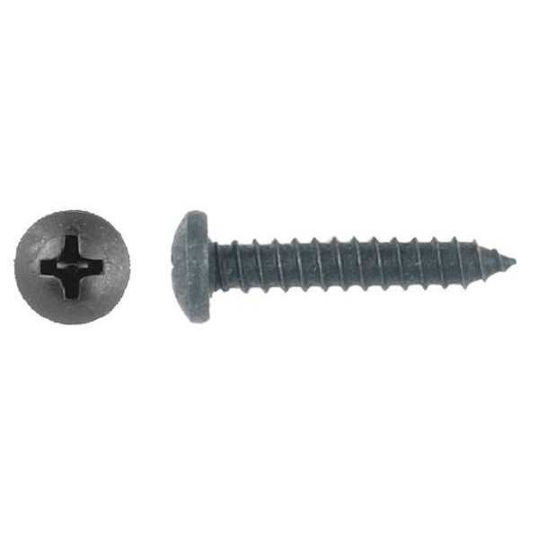 Sheet Metal Screw, #10 x 15/16 in, Black Phosphate Steel Pan Head Phillips Drive, 50 PK, EnjoyTool select, Mfr# 1724PK