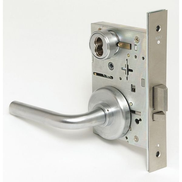 Mortise Lockset, Lever, 40H Rose, Ser. 40H, Grd. 1, Storeroom, BEST, Mfr# 45H7D12H626