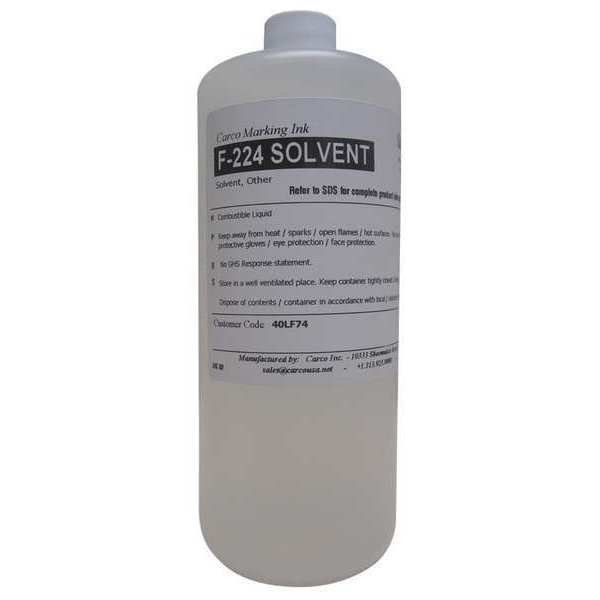 Solvent, Type, 15 to 20 min, 15 to 20 min, Carco, Mfr#: F-224 SOLVENT