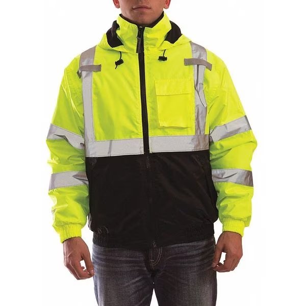 5X Class 3 Hi-Vis Bomber Jacket, Yellow, TINGLEY, Mfr# J26112
