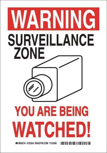 Security Sign, 10X7