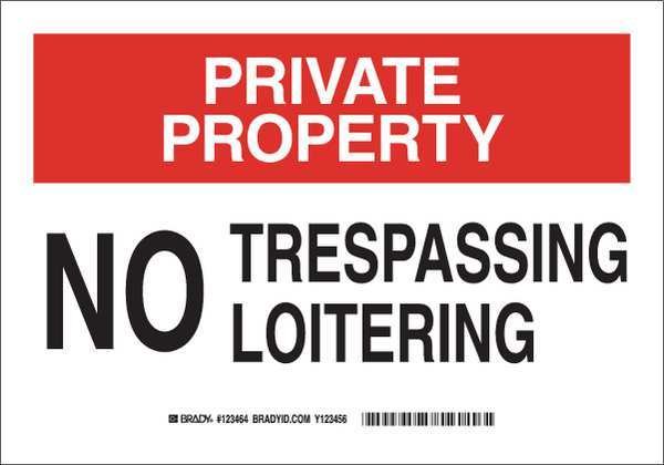 Admittance Sign, 10 in H, 14 in W, Aluminum, Rectangle, English, 123465, Brady, Mfr#: 123465