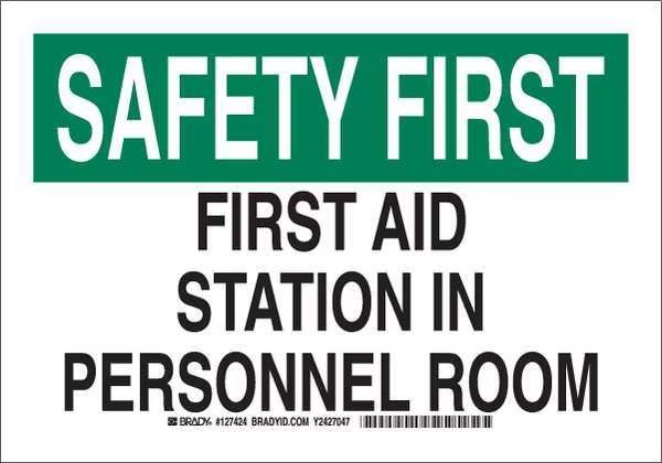 First Aid Sign, 7X10