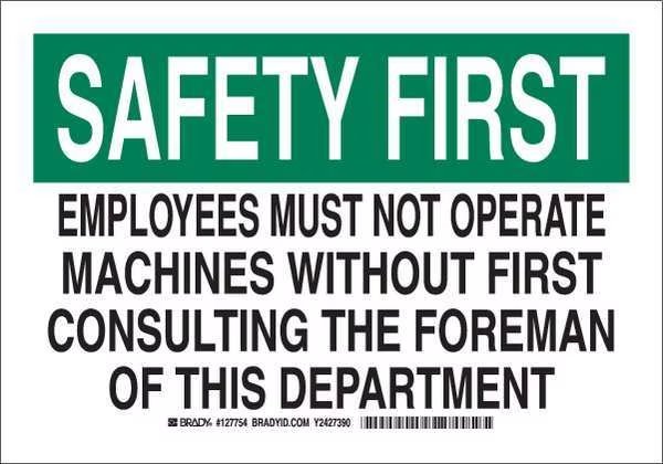 Safety Reminder Sign, 7