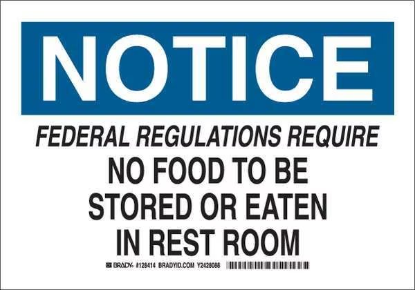 Notice Sign, 10X14