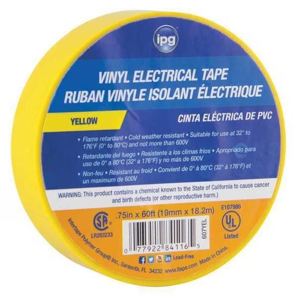Electrical Yellow .75X60 Plan, Pk120, IPG, Mfr# 85830