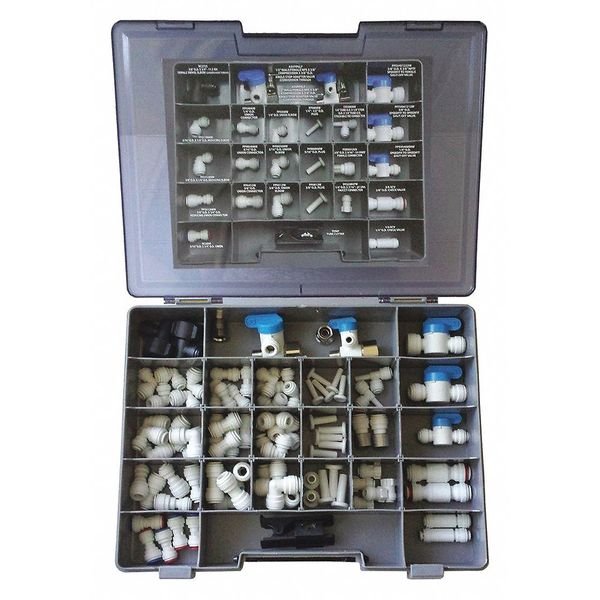 Polypropylene Service Repair Kit, 1/4 in, 3/8 in, 5/16 in Tube Size, JOHN GUEST, Mfr# KIT-ISRKA