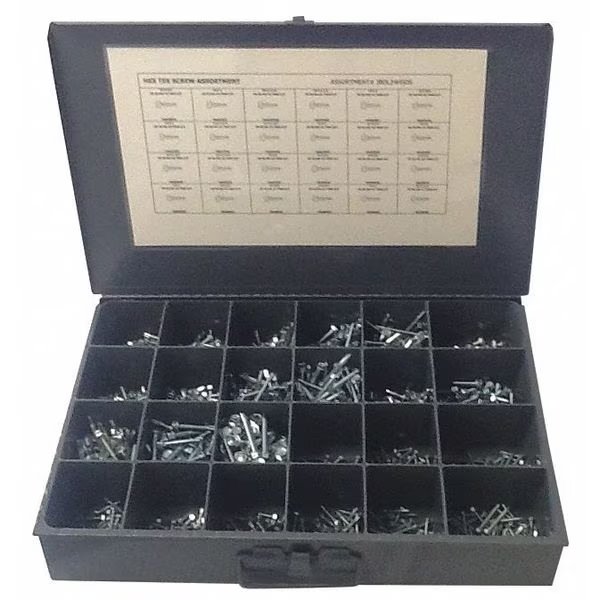 Tapping Screw Assortment, Steel, Zinc Plated Finish, EnjoyTool select, Mfr# JBDL24HSDS