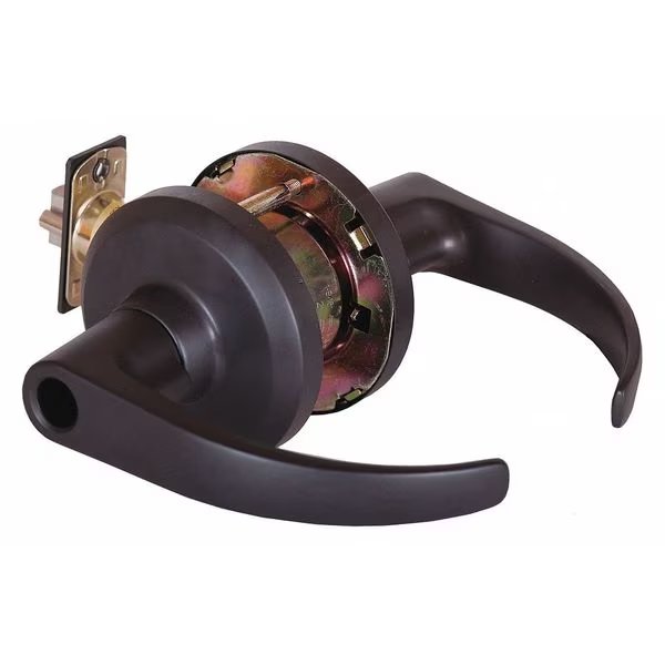 Door Lever Lockset, Oil Rubbed Bronze, STANLEY, Mfr# QCL251M613S4478SLC