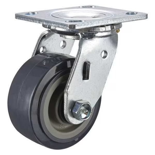 Plate Caster, 600 lb. Ld Rating, Zn Plate, EnjoyTool select, Mfr# P21S-UP040R-14