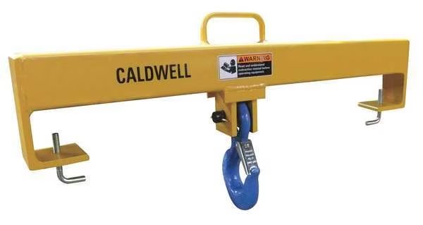 Forklift Beam, Fixed Hook, Cap 10,000 lb, Caldwell, Mfr#: 10F-5-36