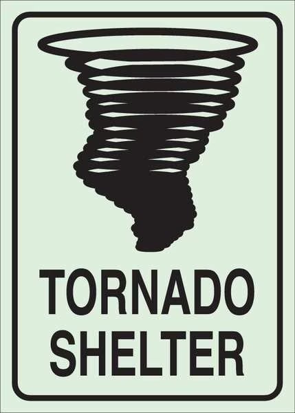 Emergency Sign, 10 in Height, 7 in Width, Polyester, Rectangle, English, BRADY, Mfr# 90551
