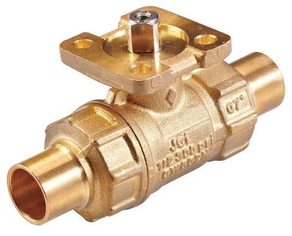 Ball Valve, 2 Way, SS Trim, Sweat 1, Johnson Controls, Mfr#: VG1275CL