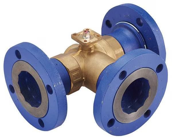 Ball Valve, 3 Way, SS Trim, Flanged 3, Johnson Controls, Mfr#: VG18A5HV