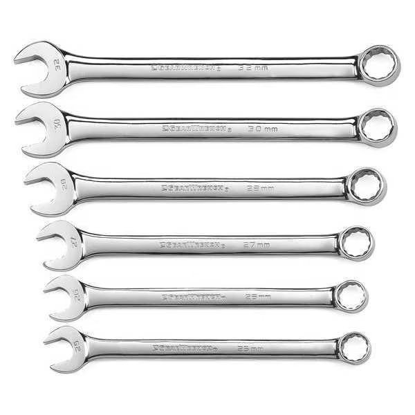 6 Pc. Metric 12 Point Long Pattern Combination Wrench Set, GEARWRENCH, Mfr# 81922