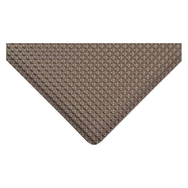 Antifatigue Mat, Black, 5 ft. L x 3 ft. W, Vinyl Surface With Dense Closed PVC Foam Base, 1