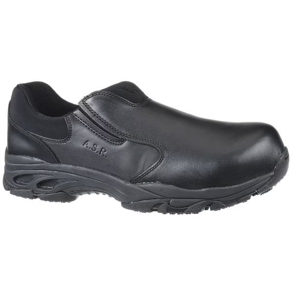 Size 10 Unisex Loafer Shoe Composite Work Shoe, Black, THOROGOOD SHOES, Mfr# 804-6520100W
