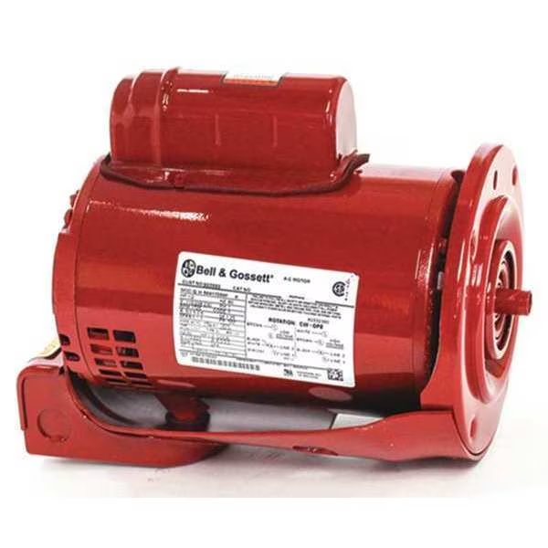 Motor, 1/2 HP, 1750 rpm, 1 Phase, BELL & GOSSETT, Mfr# 169228