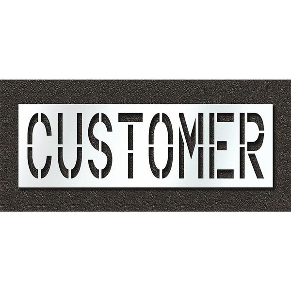 Pavement Stencil, Customer, STL-108-72414, RAE, Mfr# STL-108-72414