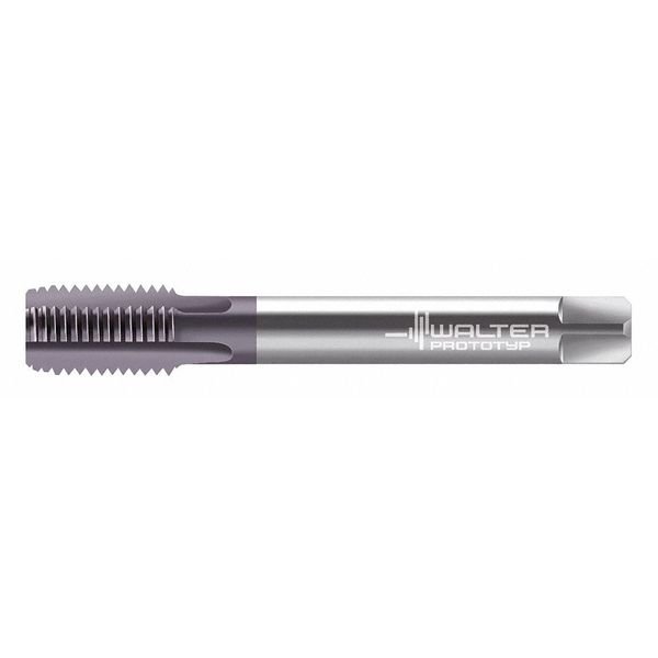 Straight Flute Hand Tap , M12-1.50 , Plug , 4 Flutes, Metric Fine, WALTER PROTOTYP, Mfr# 8136417-M12X1.5