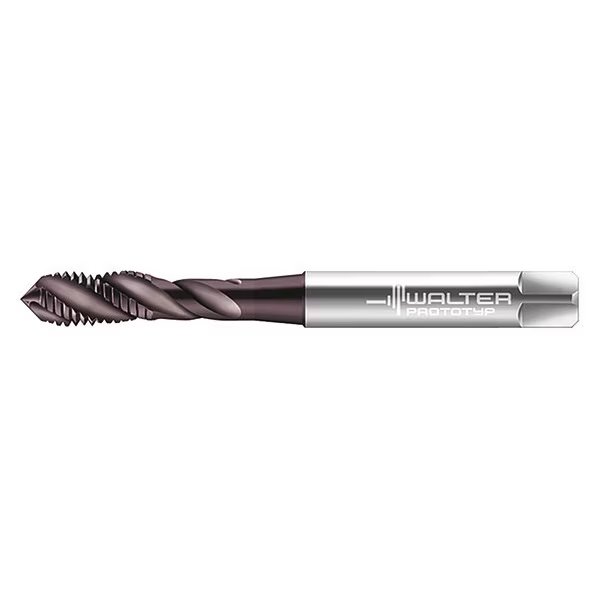 Spiral Flute Tap, M8-1.25, Plug, Metric Coarse, 3 Flutes, Hard Lube, WALTER PROTOTYP, Mfr# EP2051302-M8