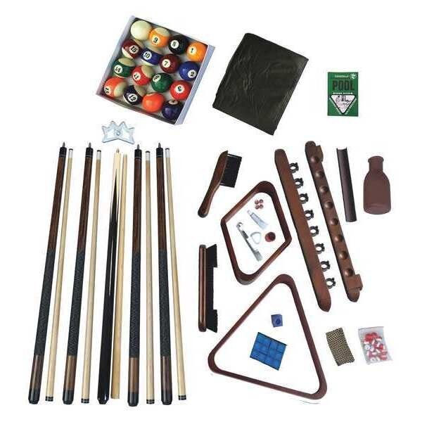 Billiards Accessory Kit, Walnut, Hathaway, Mfr#: BG2540W