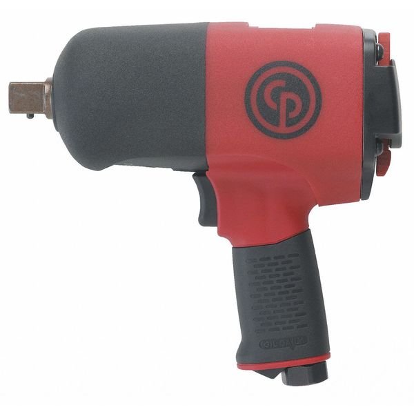 3/4 Inch Air Impact Wrench, Pistol Handle, Torque 1220 ft. lbf, 6500 RPM, Twin Hammer, CHICAGO PNEUMATIC, Mfr# CP8272-P