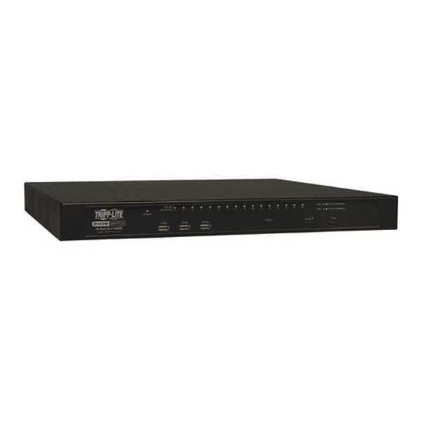 KVM, 16-Port, Cat5, 2+1 User, IP, 1U, TRIPP LITE, Mfr# B064-016-02-IPG