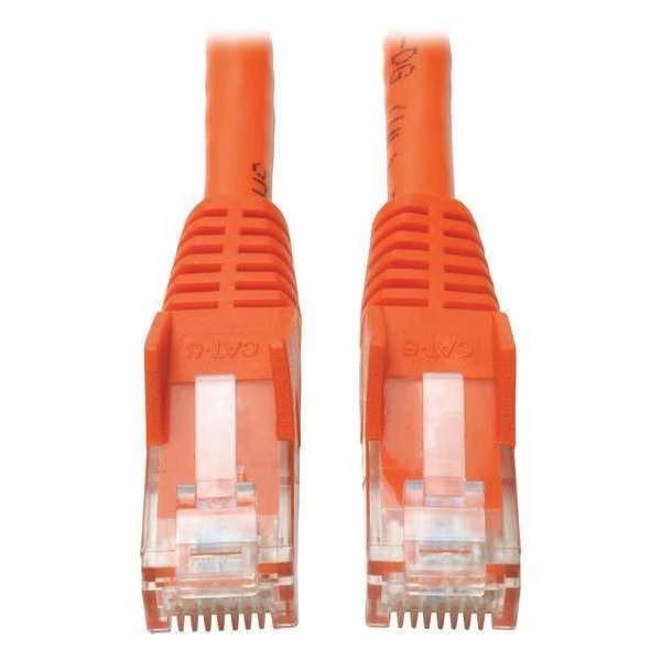 Cat6 Cable, Snagless, Molded, Orange, 5ft, TRIPP LITE, Mfr# N201-005-OR